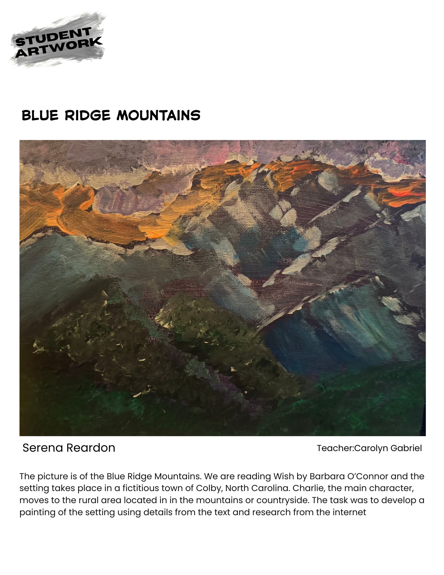 Blue Ridge Mountains by Serena Reardon